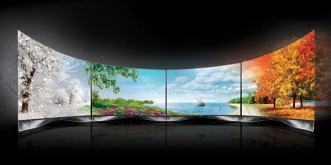 LG OLED貼牆　變「型」電視
